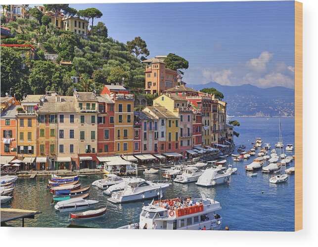 Portofino Wood Print featuring the photograph Portofino #1 by Joana Kruse