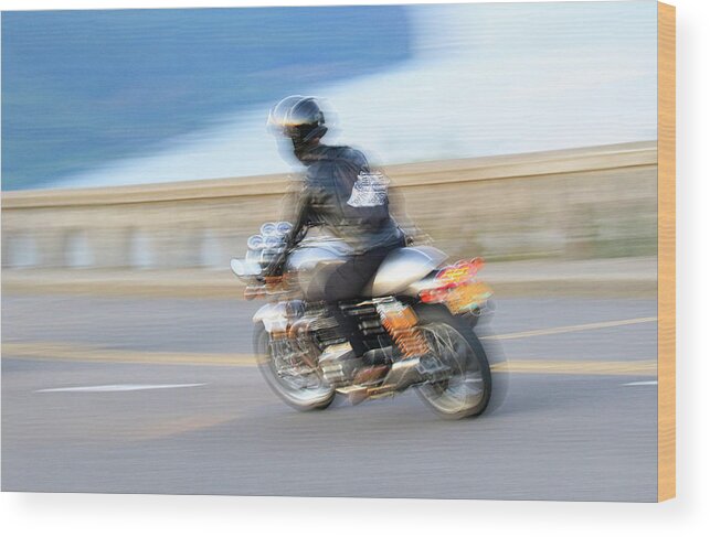 Motorcycle Wood Print featuring the photograph Ride #1 by Steve McKinzie