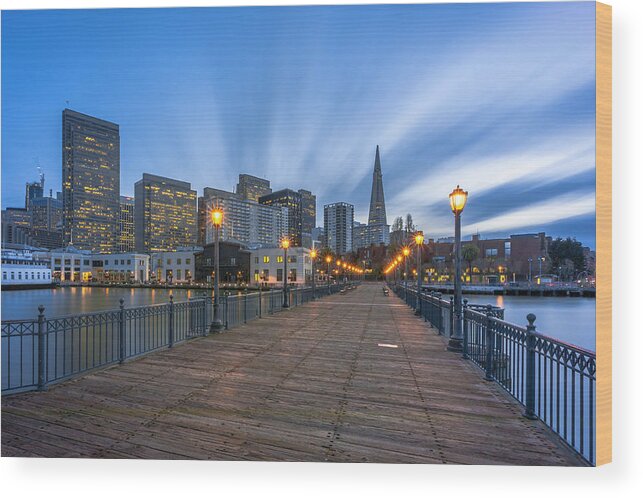 Pier Wood Print featuring the photograph Pier 7 by Evgeny Vasenev