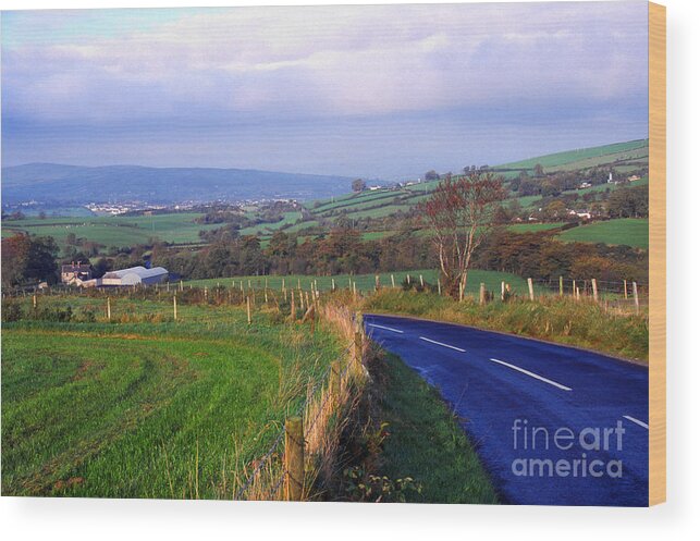 Northern Ireland Wood Print featuring the photograph Strabane Plumbridge Road #1 by Thomas R Fletcher