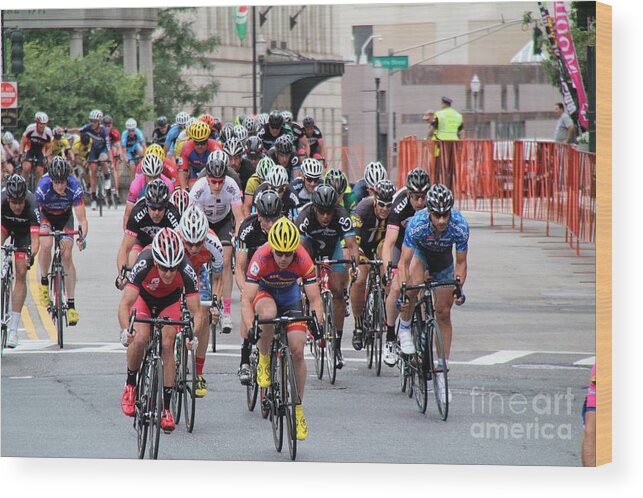 Cycle Racing Wood Print featuring the photograph Team ERRACE #1 by Donn Ingemie