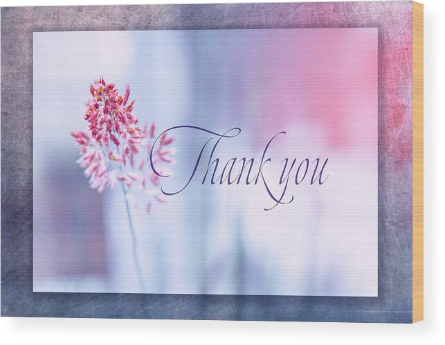 Thank You Wood Print featuring the digital art Thank You 1 by Terry Davis