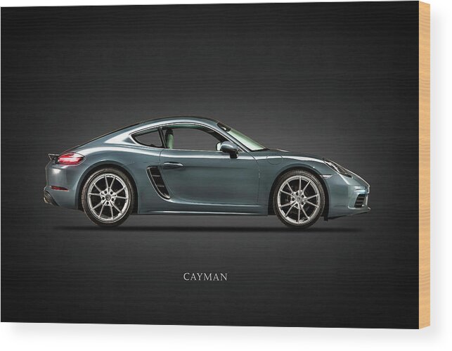 Porsche Cayman Wood Print featuring the photograph The Cayman #2 by Mark Rogan