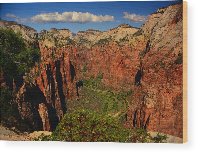 The Virgin River Wood Print featuring the photograph The Virgin River by Raymond Salani III