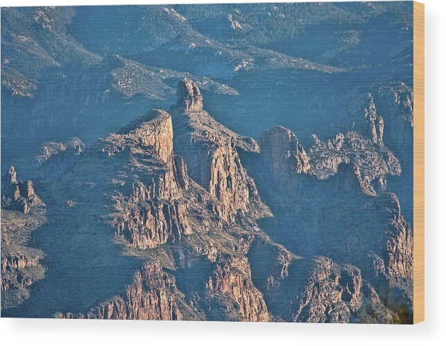 Tucson Wood Print featuring the photograph Thimble Peak #1 by Dan McManus