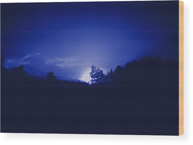 Sky Wood Print featuring the photograph Where the Smurfs Live 2 by Max Mullins