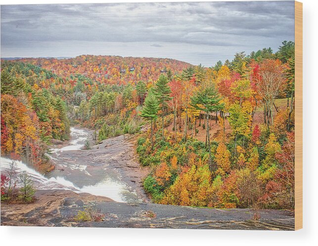 Fall Wood Print featuring the photograph Toxaway #1 by Ches Black