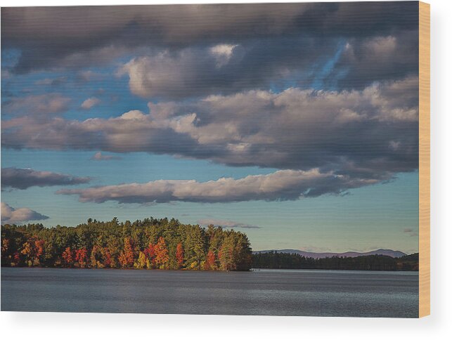 Fall Wood Print featuring the photograph Trapp's Point #2 by Benjamin Dahl