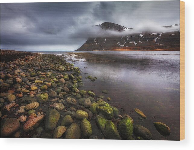 Iceland Wood Print featuring the photograph West Fjords by Dominique Dubied
