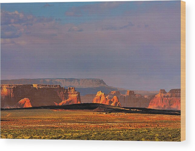 Page Wood Print featuring the photograph Wide-open spaces - Page Arizona #1 by Alexandra Till