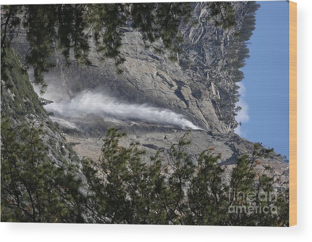 Yosemite Wood Print featuring the photograph Yosemite Falls #1 by Chuck Kuhn