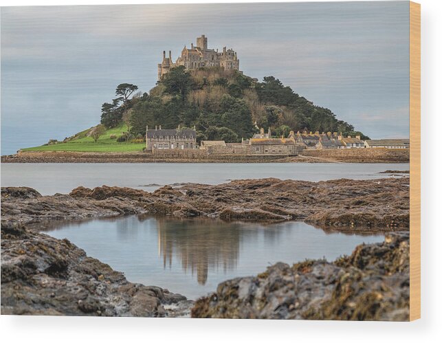 St Michael's Mount Wood Print featuring the photograph St Michael's Mount - Cornwall #10 by Joana Kruse