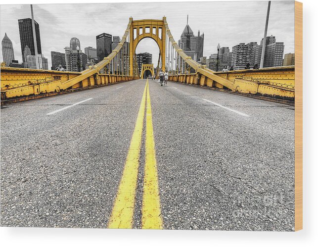 Pittsburgh Wood Print featuring the photograph 1008 Pittsburgh PA by Steve Sturgill
