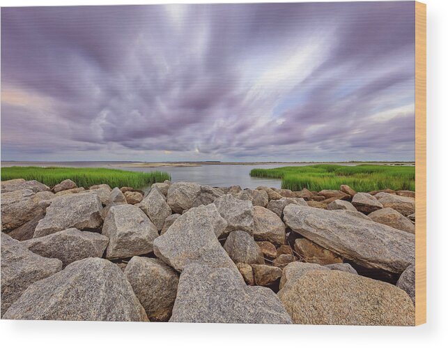 Atlantic Ocean Wood Print featuring the photograph Seascape of Hilton Head Island #15 by Peter Lakomy