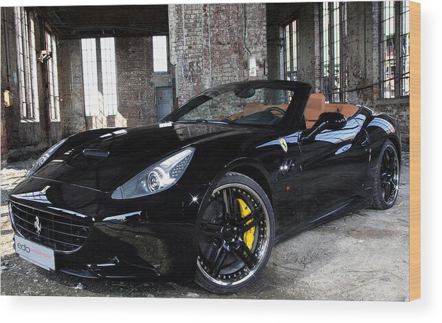 Ferrari Wood Print featuring the photograph Ferrari #16 by Jackie Russo