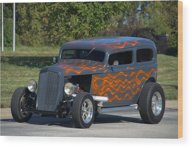 1933 Wood Print featuring the photograph 1933 Ford Sedan Hot Rod by Tim McCullough
