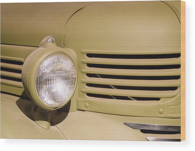 Car Wood Print featuring the photograph 1940 Officers Command Car by Gary Slawsky