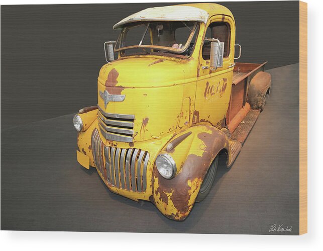 1941 Wood Print featuring the photograph 1941 Chevrolet Cab Over Engine COE Truck by Peter Kraaibeek