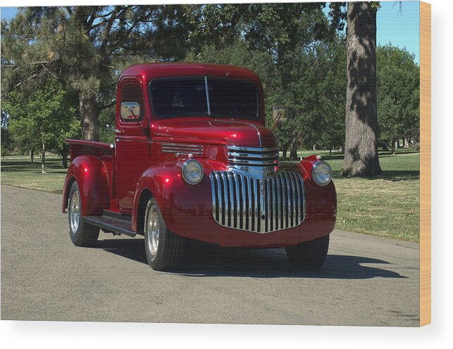 1946 Wood Print featuring the photograph 1946 Chevrolet Pickup Truck #2 by Tim McCullough