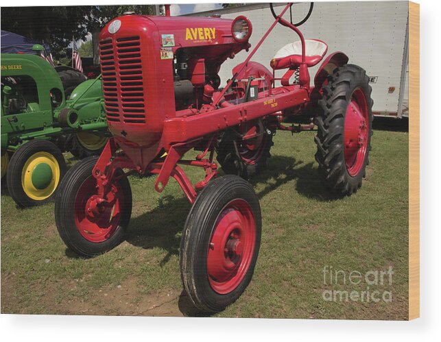 Tractor Wood Print featuring the photograph 1947 Avery Tractor by Mike Eingle