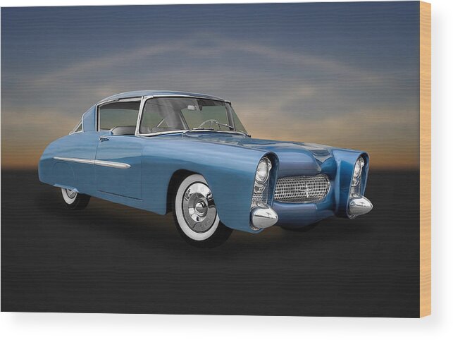 Frank J Benz Wood Print featuring the photograph 1950 Leo Lyons Ultra Modern Merc - 50UMM1-2 by Frank J Benz