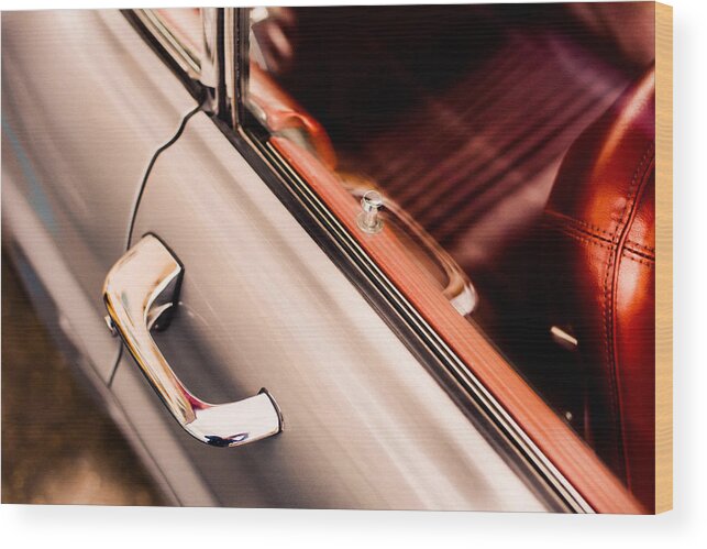 Cars Wood Print featuring the photograph 1950's Mercedes by Britten Adams