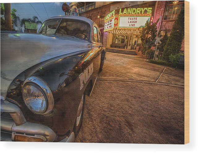 52 Chevy Wood Print featuring the tapestry - textile 1952 Chevy by Kathy Adams Clark