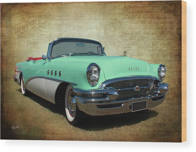 Car Wood Print featuring the photograph 1955 by Keith Hawley