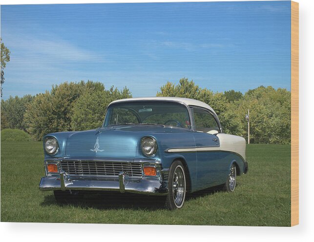 1956 Wood Print featuring the photograph 1956 Chevrolet BelAir by Tim McCullough