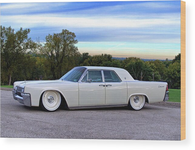 1961 Wood Print featuring the photograph 1961 Lincoln Continental by Tim McCullough