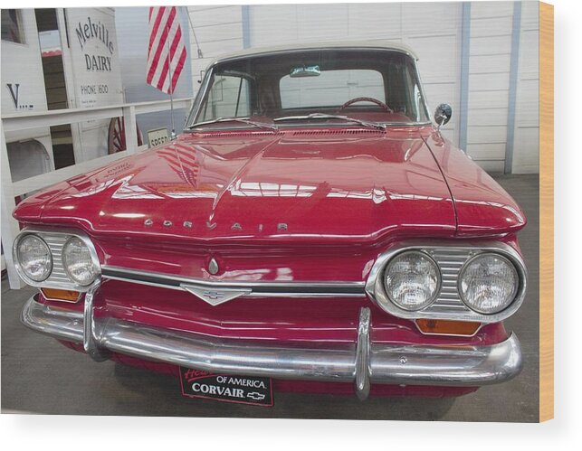 Sport Wood Print featuring the photograph 1964 Chevy Corvair by Ali Baucom