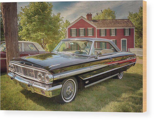 Ford Wood Print featuring the photograph 1964 Ford Galaxie 500 XL by Susan Rissi Tregoning