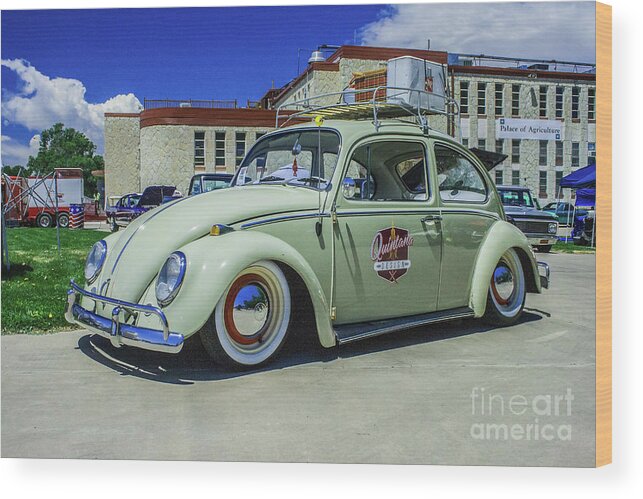 Volkswagen Wood Print featuring the photograph 1965 Volkswagen Bug by Tony Baca