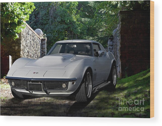 Auto Wood Print featuring the photograph 1969 Corvette LT1 Coupe I by Dave Koontz