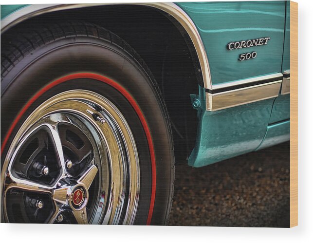 1966 Wood Print featuring the photograph 1969 Dodge Coronet 500 by Gordon Dean II