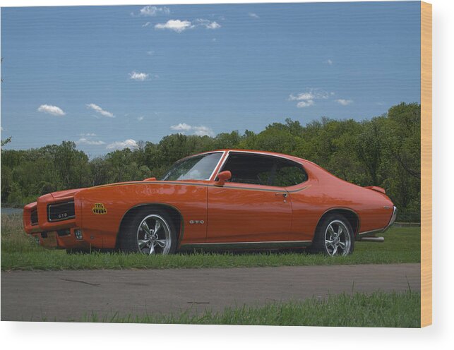 1969 Wood Print featuring the photograph 1969 Pontiac GTO Judge by Tim McCullough