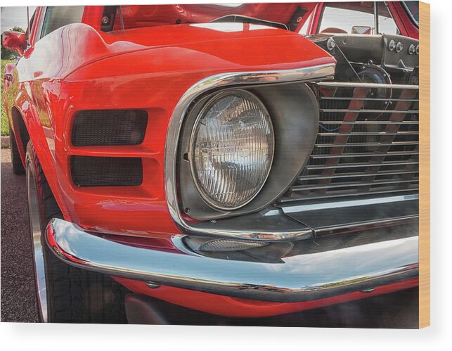 Ford Wood Print featuring the photograph 1970 Ford Mustang by Travis Rogers
