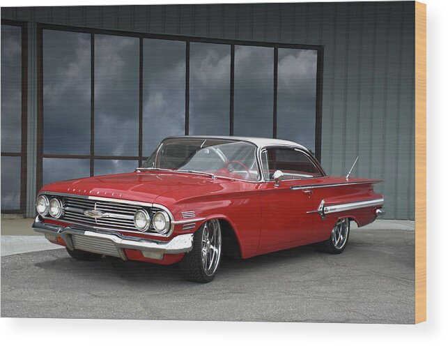 1960 Wood Print featuring the photograph 1960 Chevrolet Impala by Tim McCullough