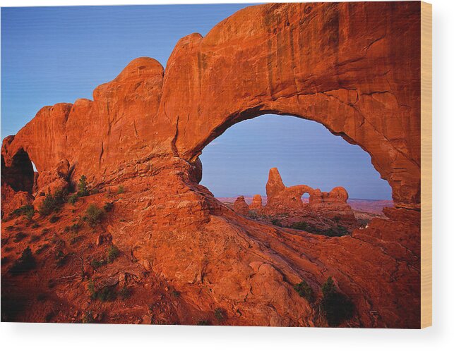 America Wood Print featuring the photograph Arches #2 by Evgeny Vasenev