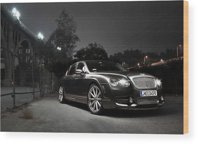 Bentley Wood Print featuring the photograph Bentley #2 by Mariel Mcmeeking