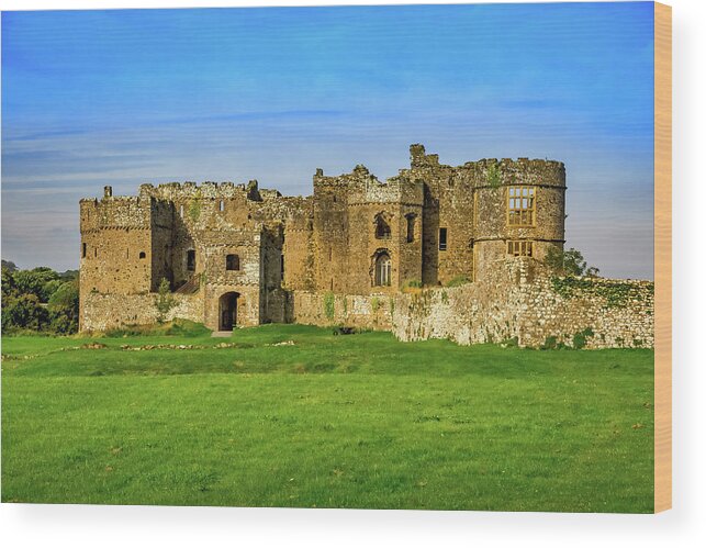 Pembrokeshire Wood Print featuring the photograph Castle Carew #2 by Mark Llewellyn