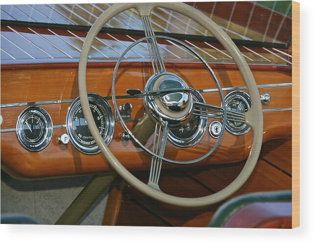 Tahoe Wood Print featuring the photograph Classic Runabout by Steven Lapkin