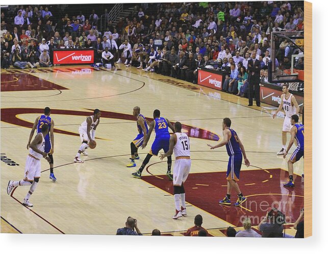 Cavs Wood Print featuring the photograph Cleveland Cavaliers #3 by Douglas Sacha