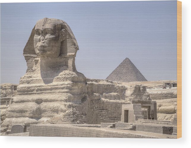 Great Sphinx Of Giza Wood Print featuring the photograph Great Sphinx of Giza - Egypt #2 by Joana Kruse