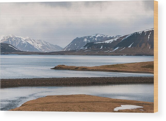 Icelandic Wood Print featuring the photograph Icelandic mountain Landscape by Michalakis Ppalis