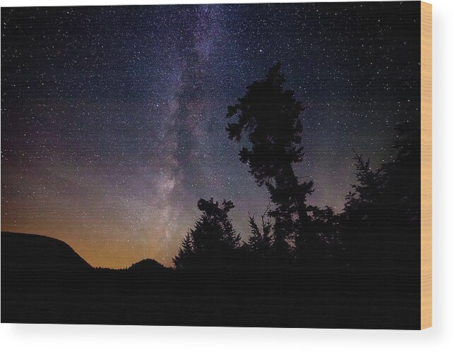 Milky Way Wood Print featuring the photograph Milky Way #2 by Benjamin Dahl