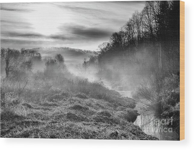 Fog Wood Print featuring the photograph Winter Mist #2 by Thomas R Fletcher