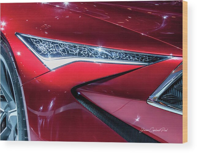 Acura Precision Concept Wood Print featuring the photograph 2016 Acura Precision Concept Car by Joann Copeland-Paul