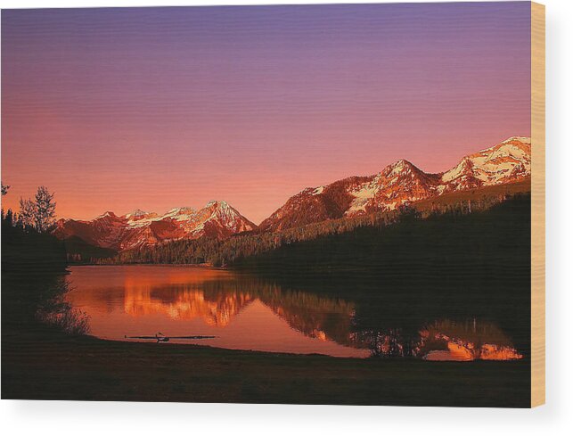 Colors Wood Print featuring the photograph Mountain Lake by Mark Smith