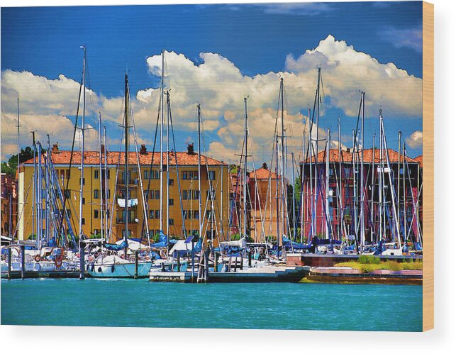 Venice Wood Print featuring the photograph Venice - Untitled #24 by Brian Davis